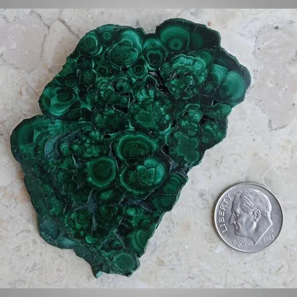 ❤️ MALACHITE mineral stone rock crystal slab 04 PEACE chakra balance - Picture 2 of 6